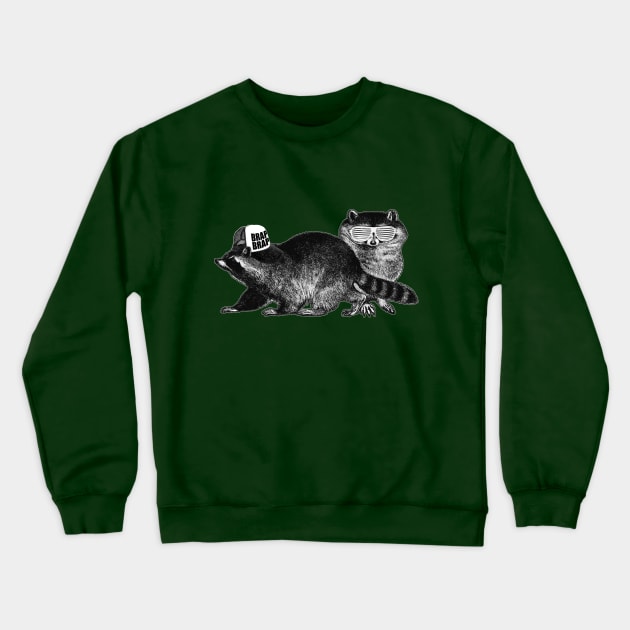 Raccoons: Nature's Teenagers Crewneck Sweatshirt by The Comedy Button